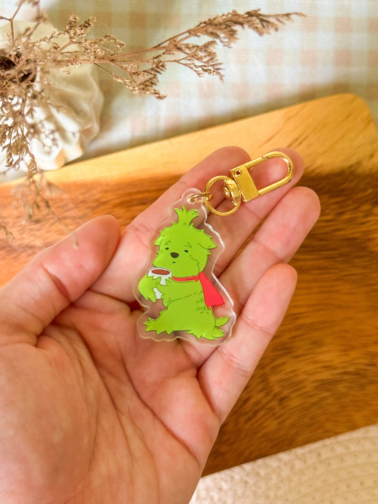 Grinch Acrylic Keychain