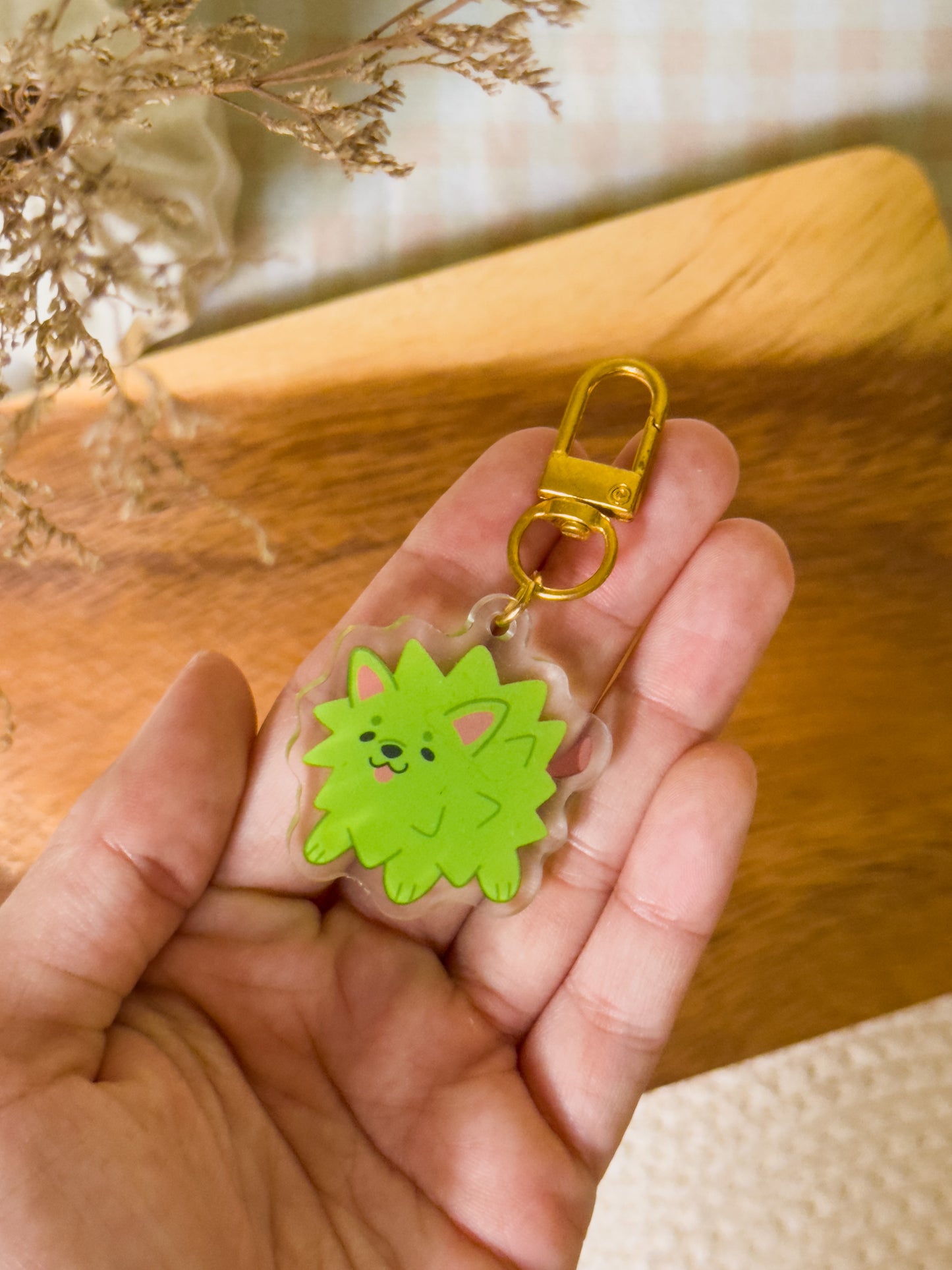 Durian Dog Acrylic Keychain