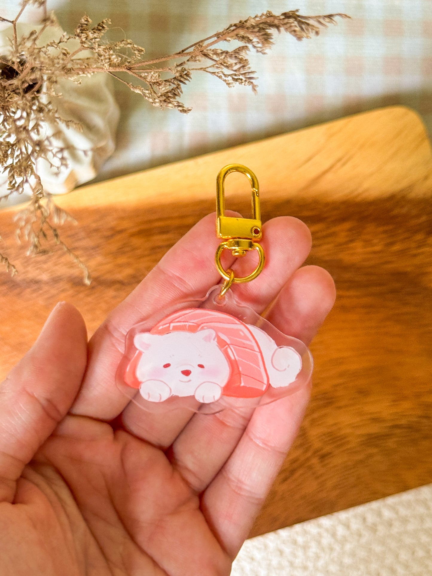 Sushi Shiba Acrylic Keychain