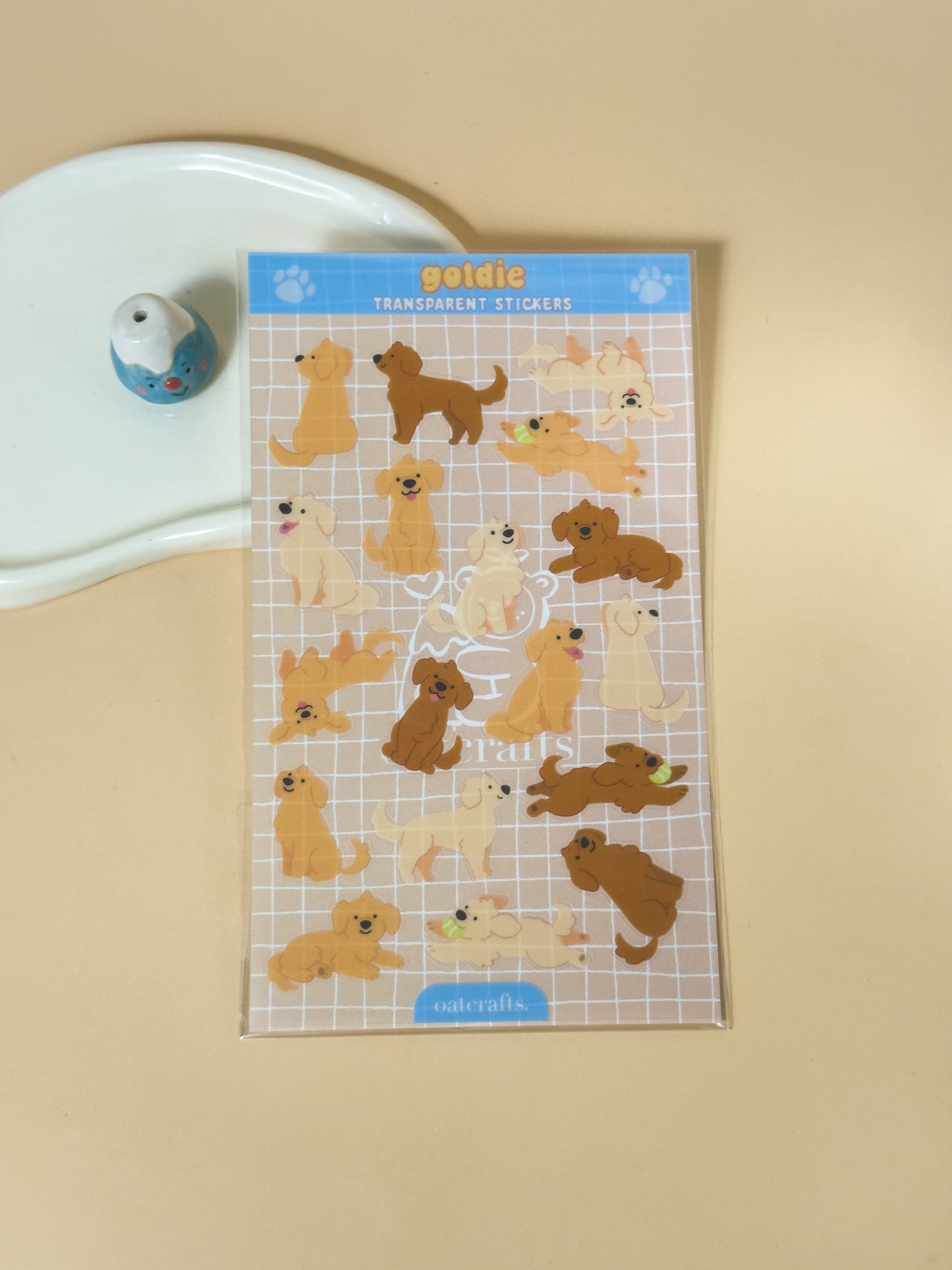 Goldie Transparent Sticker Sheet