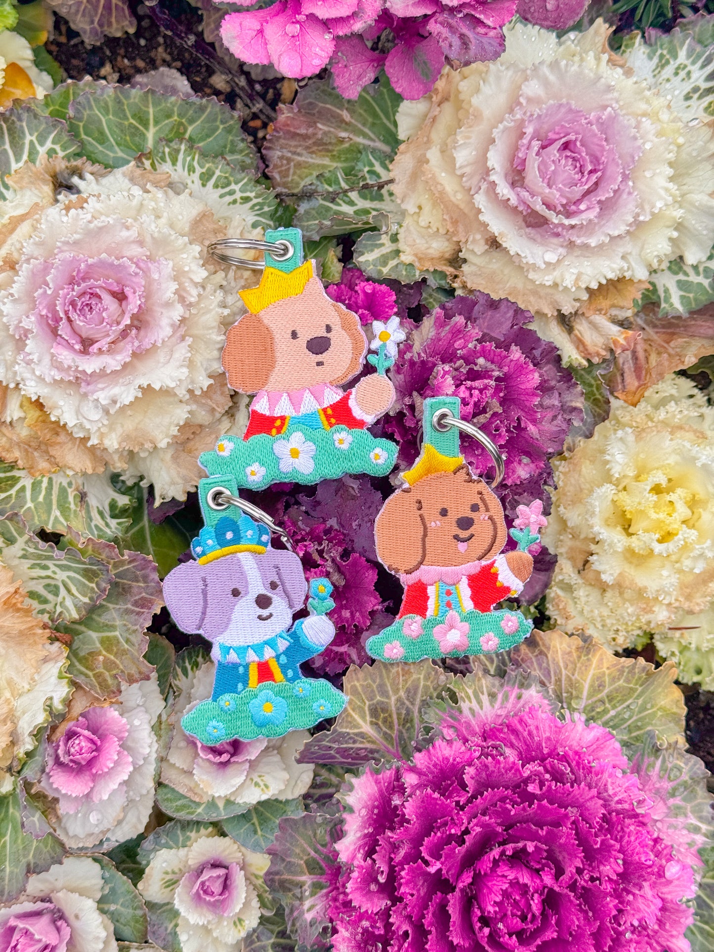 Queen Kaya Embroidered Keychain