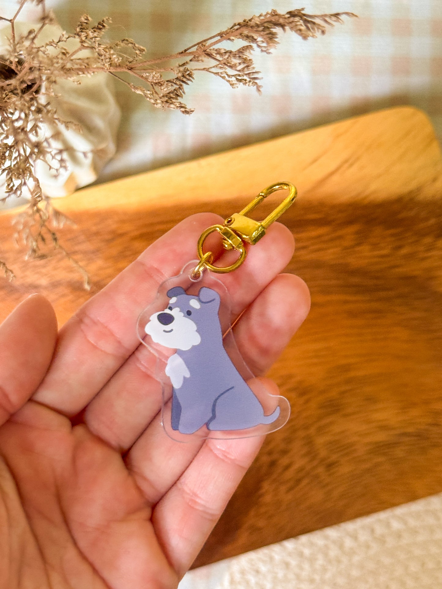 Schnauzer 2 Keychain