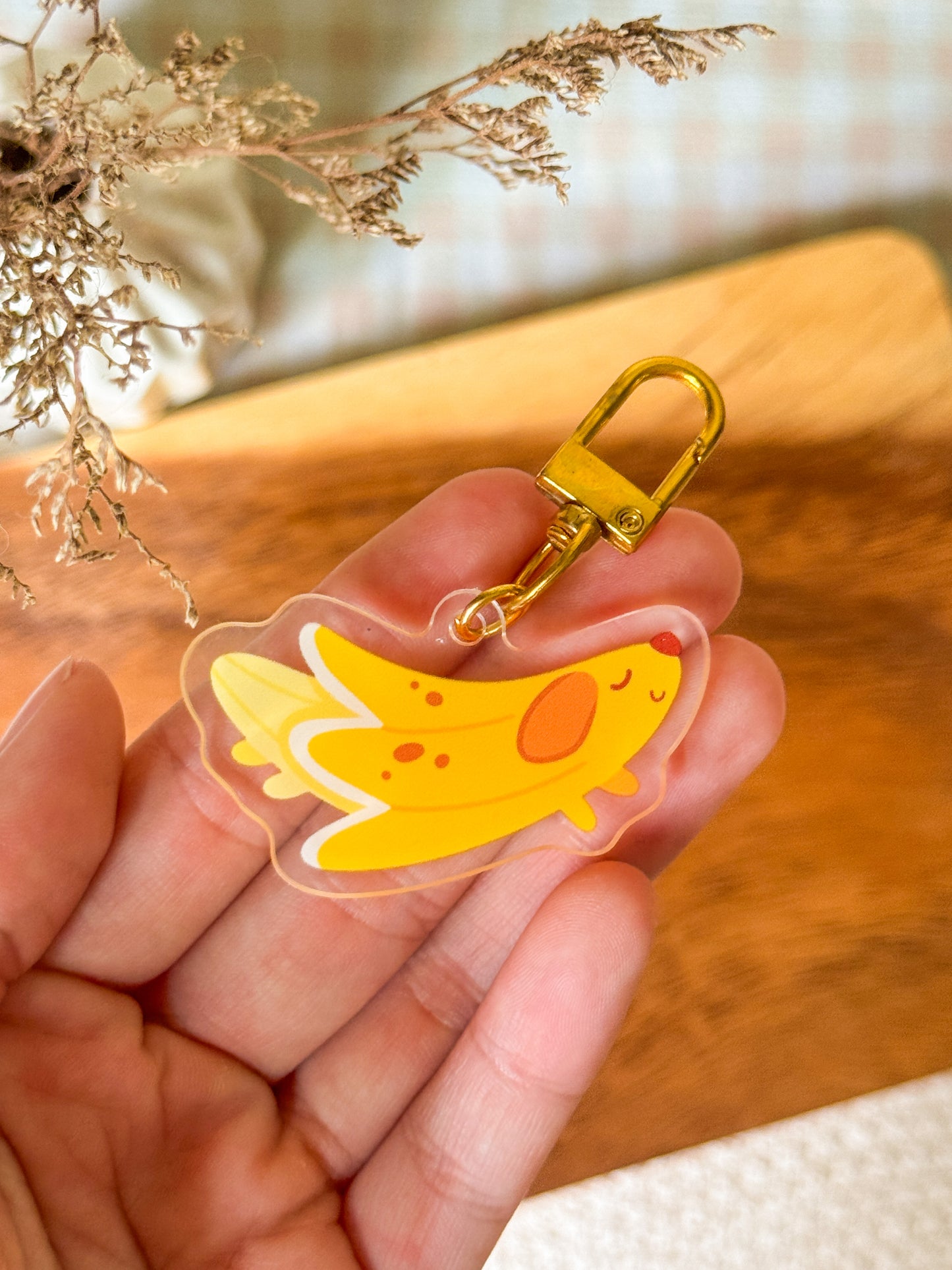 Banana Dog Acrylic Keychain