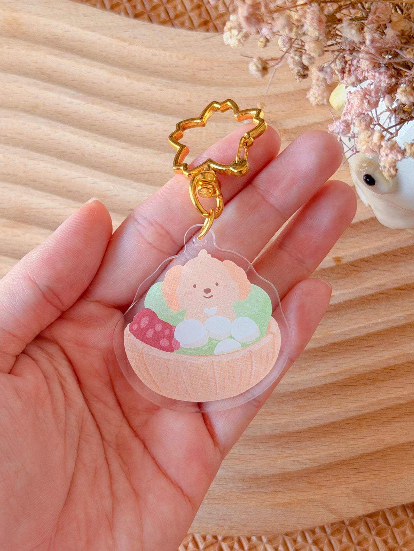 Matcha Kiwi Acrylic Keychain