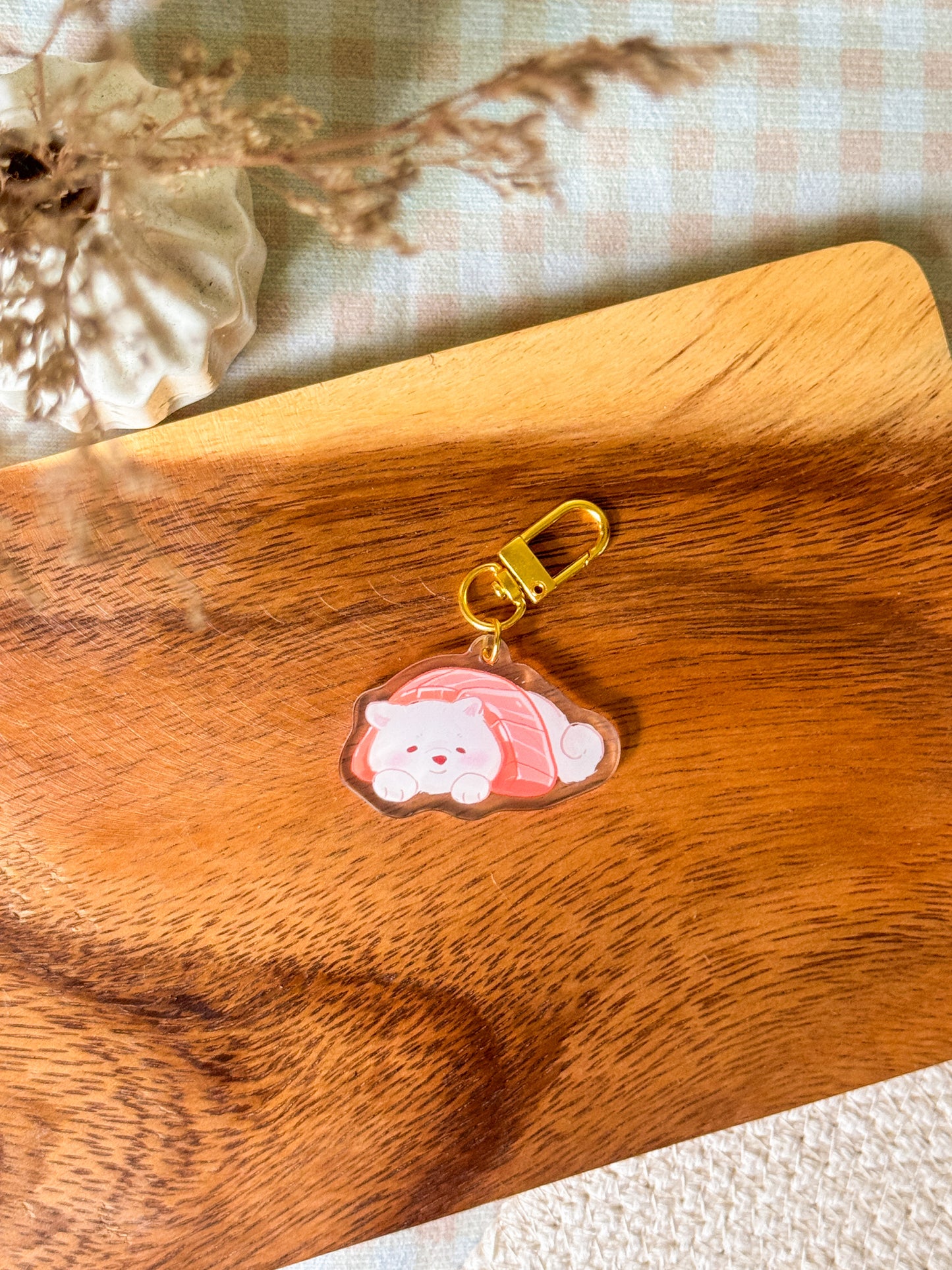Sushi Shiba Acrylic Keychain