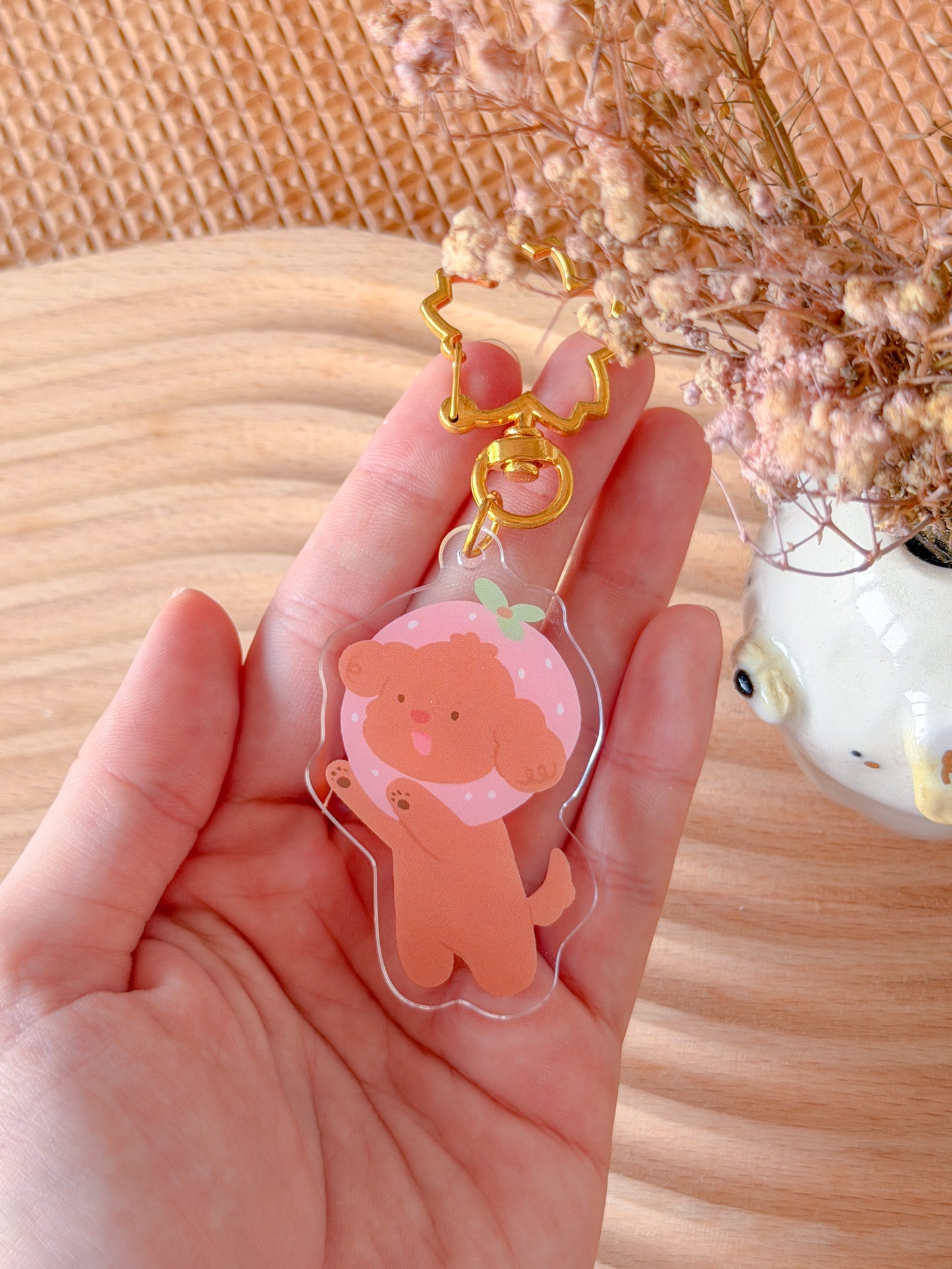 Strawberry Kola Acrylic Keychain