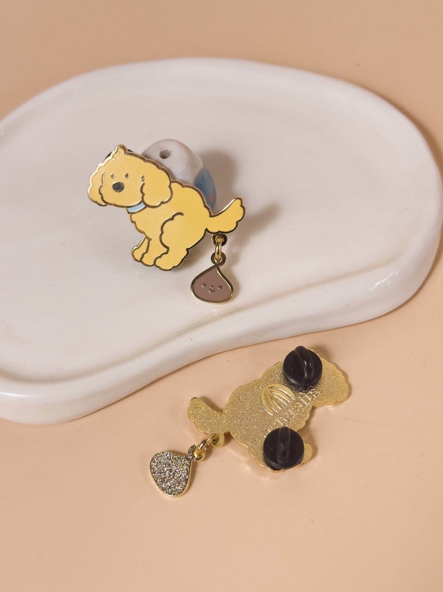 Kiwi Poo Enamel Pins