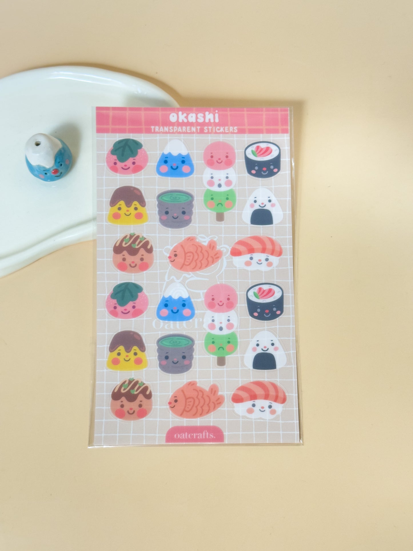 Okashi Transparent Sticker Sheet