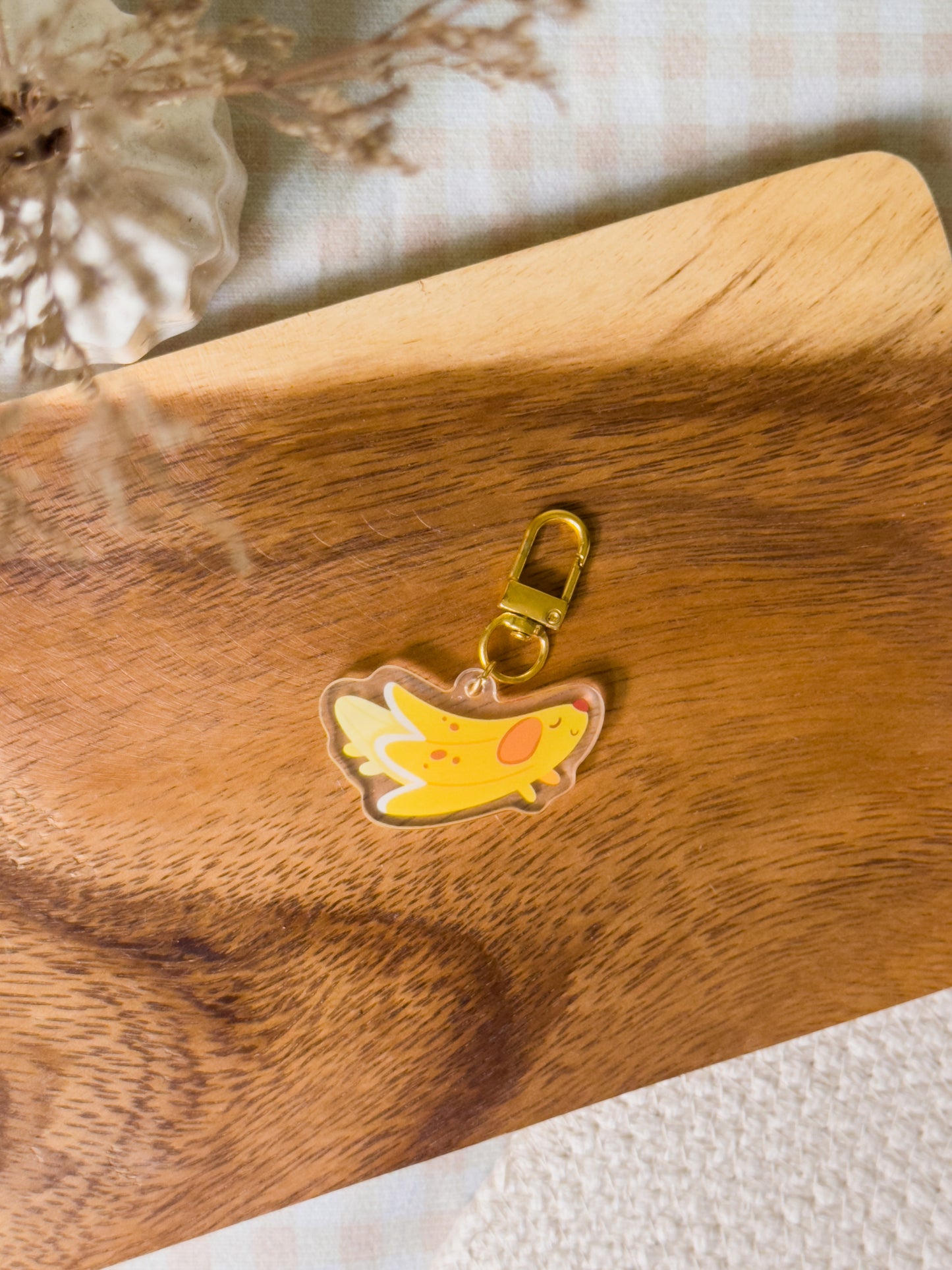 Banana Dog Acrylic Keychain