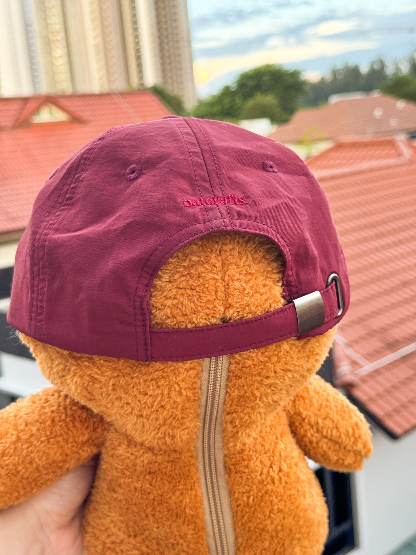 Doggo Maroon Nylon Cap