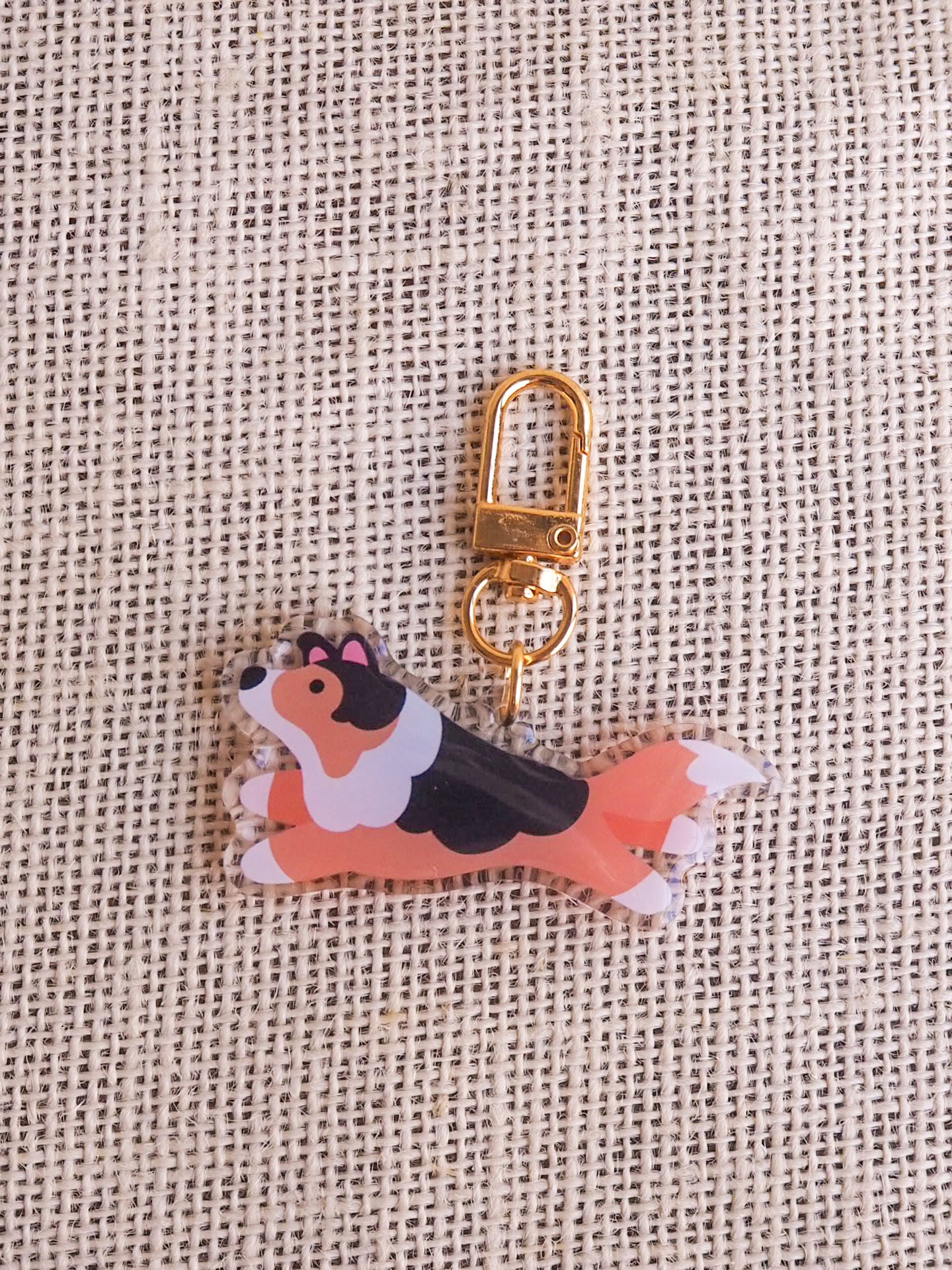 Sheltie keychain on sale