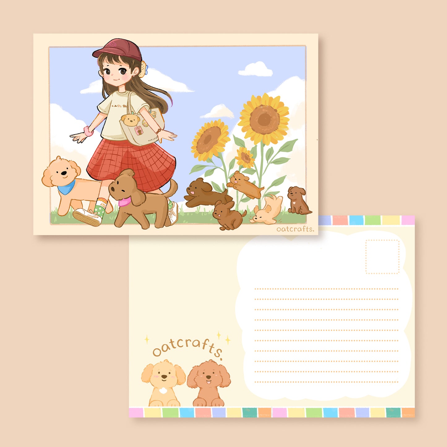 Puppies Postcard