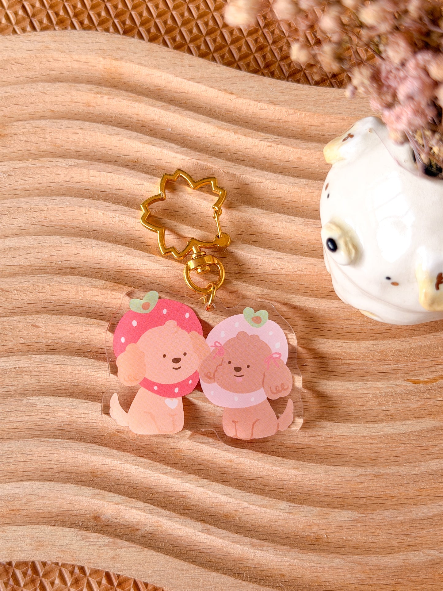 Strawberry Kiwi Kaya Acrylic Keychain