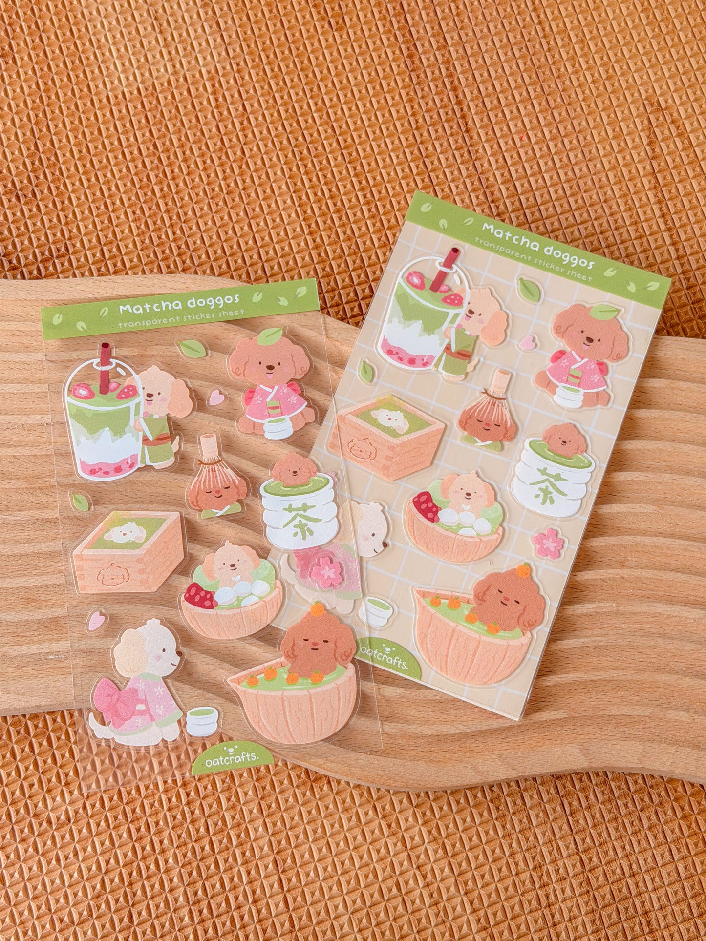 Matcha Transparent Sticker Sheet