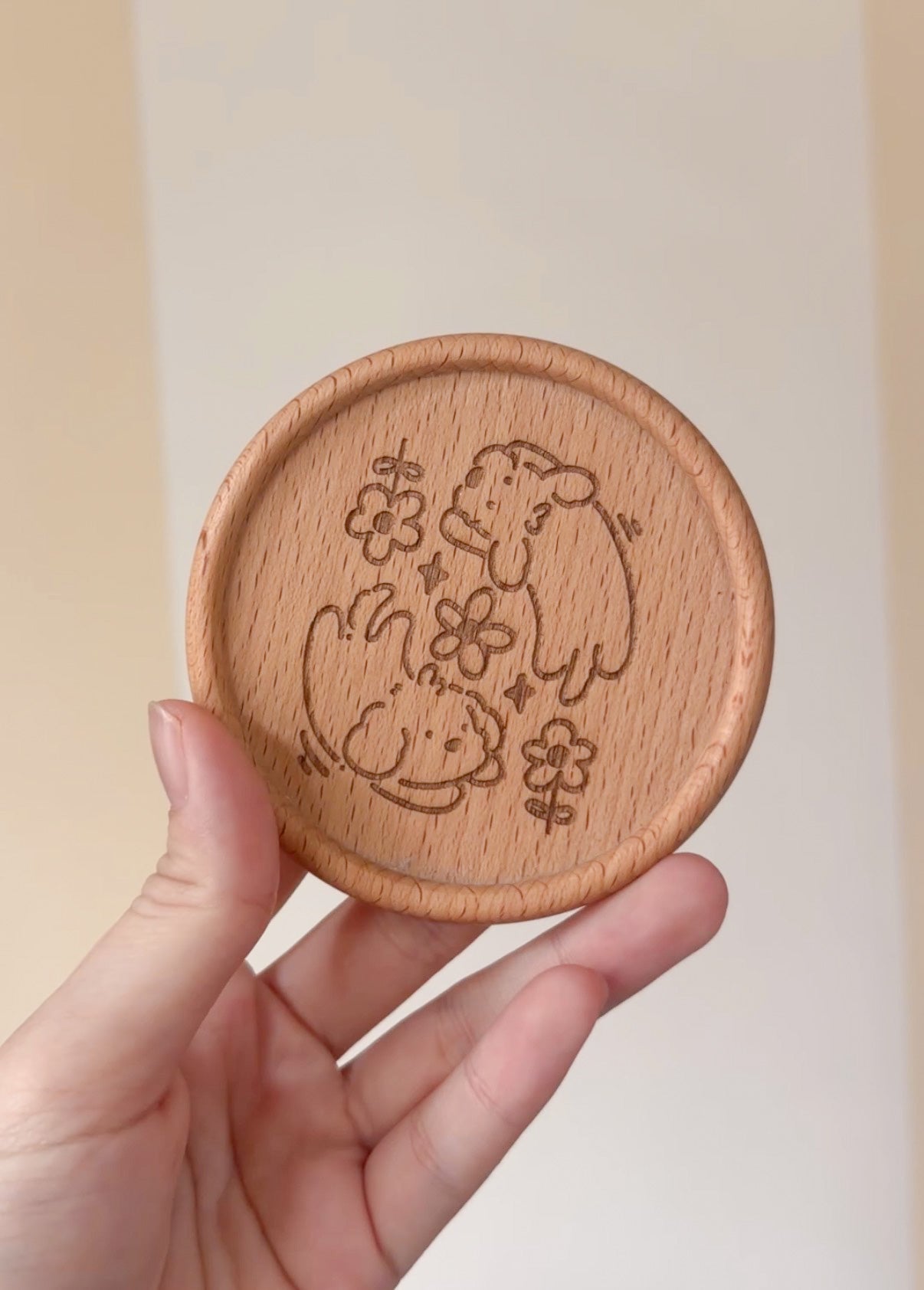Kiwi Kaya Wooden Coaster