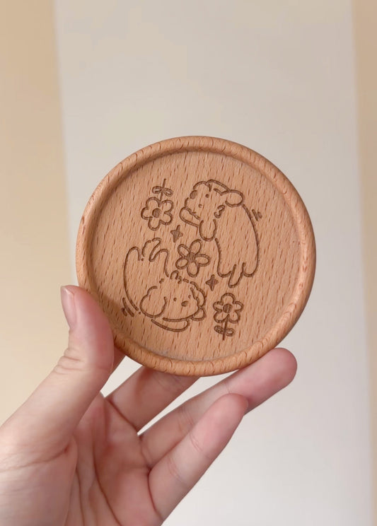 Kiwi Kaya Wooden Coaster