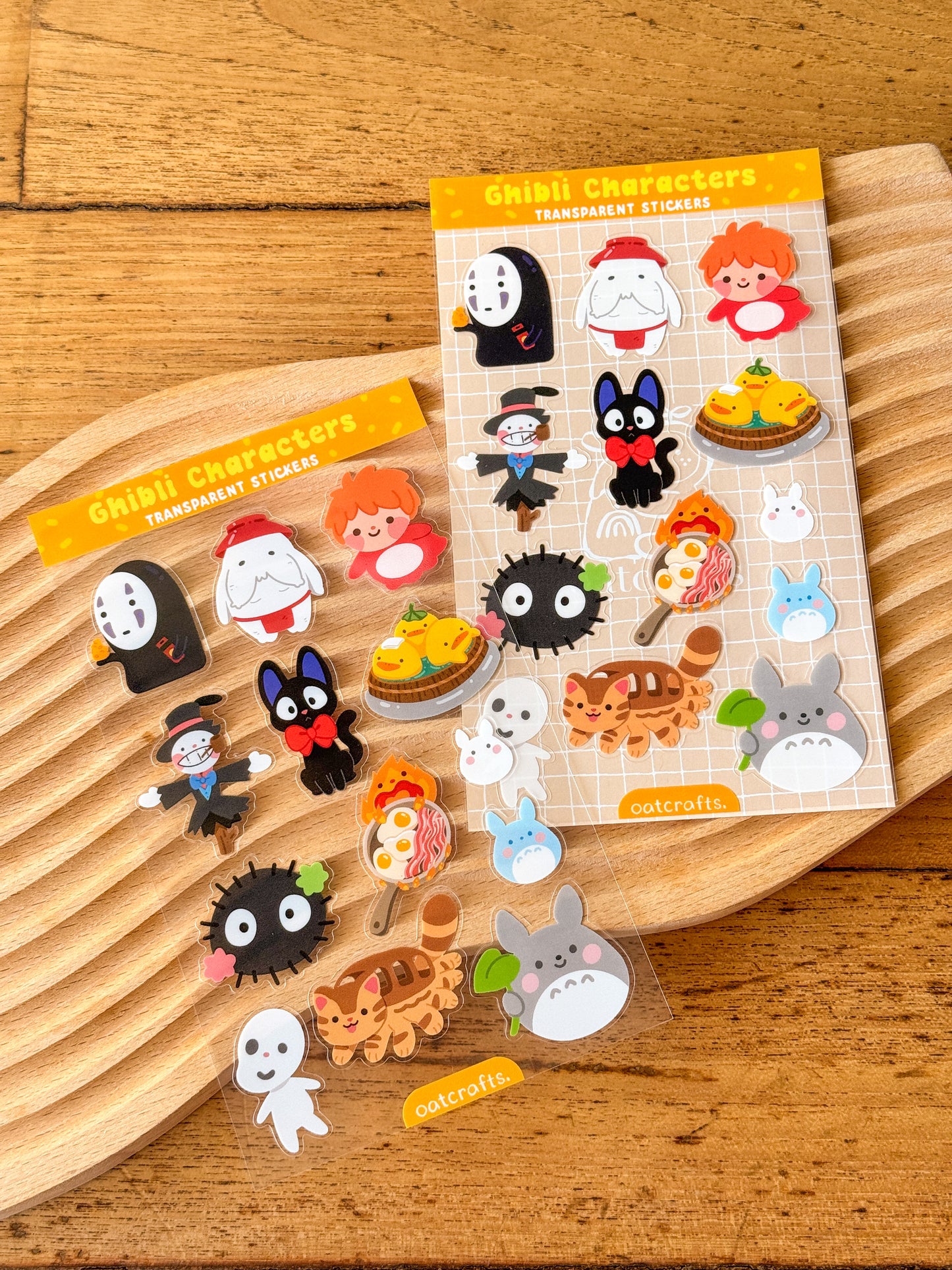 Ghibli Transparent Sticker Sheet