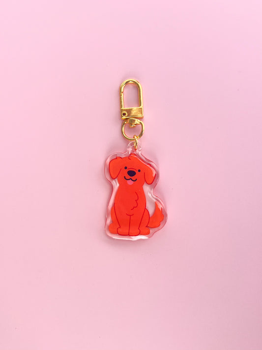 Goldie (Red) Keychain