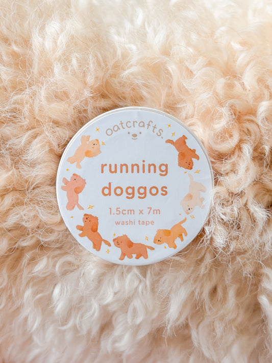 Running Doggos Washi Tape