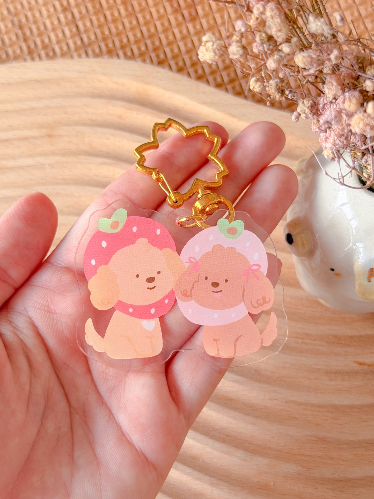 Strawberry Kiwi Kaya Acrylic Keychain