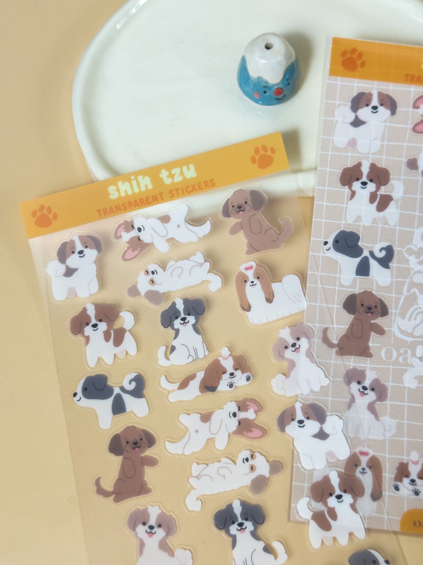 ShihTzu Transparent Sticker Sheet