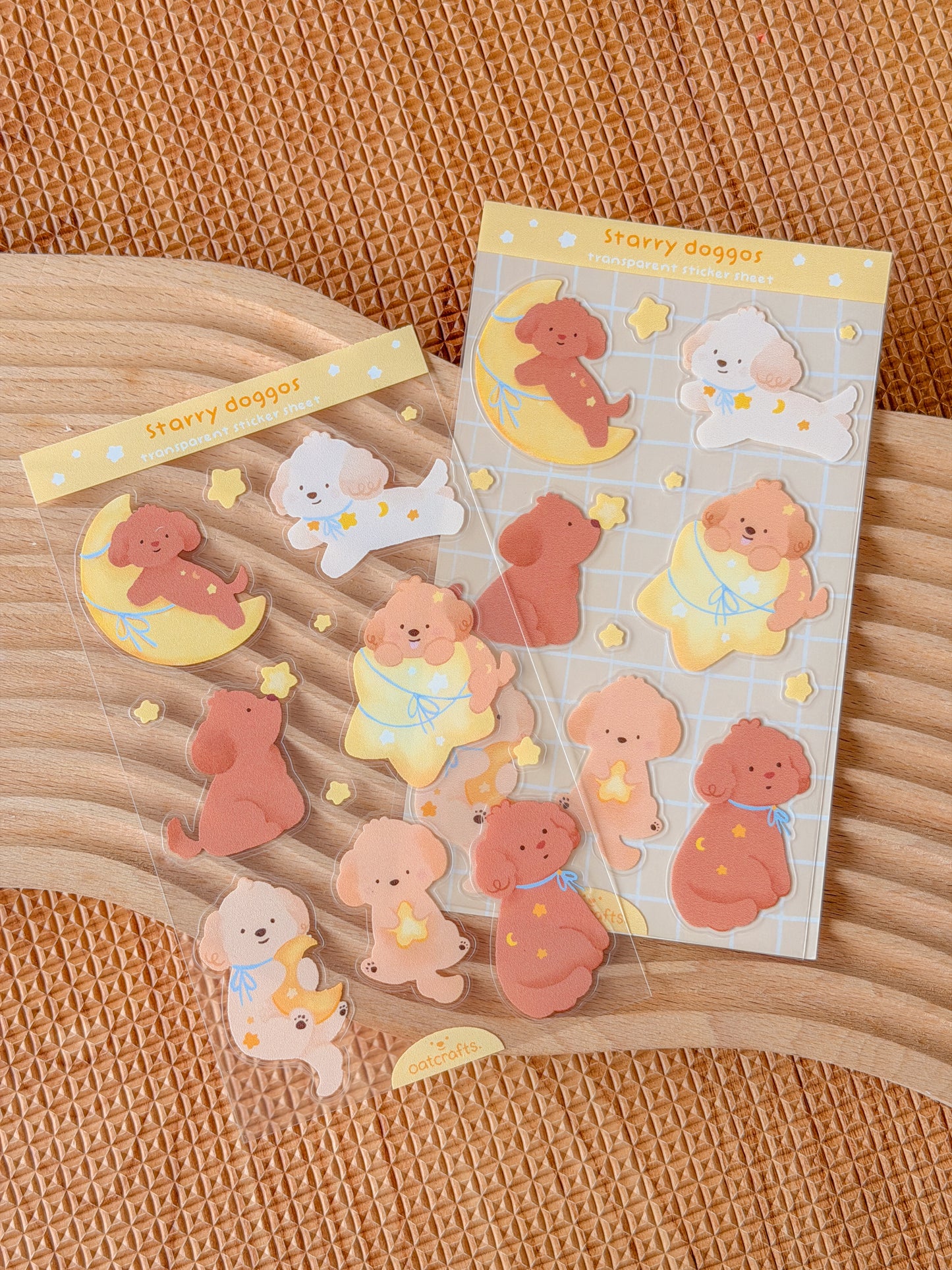Starry Doggo Transparent Sticker Sheet