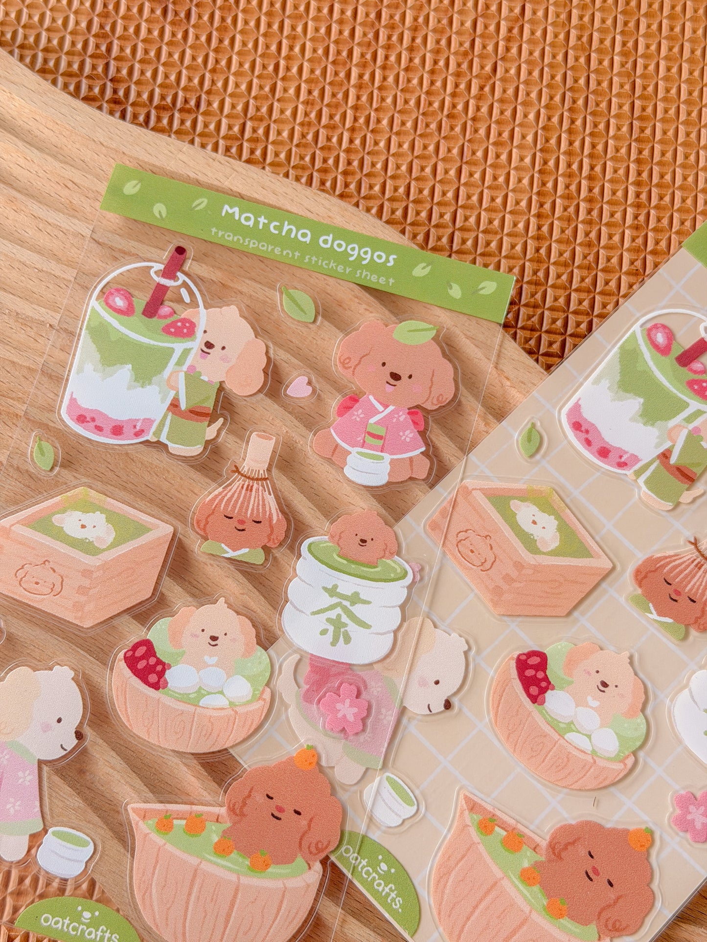 Matcha Transparent Sticker Sheet