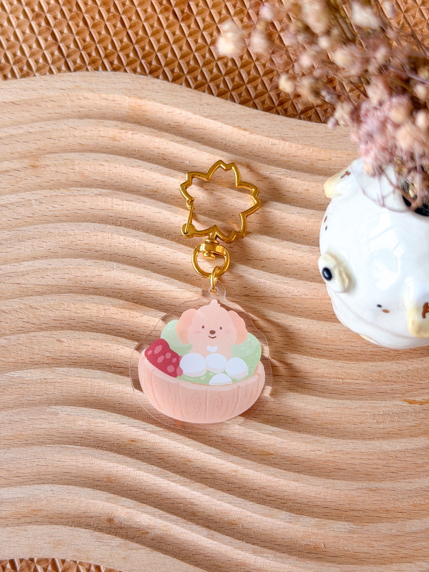 Matcha Kiwi Acrylic Keychain