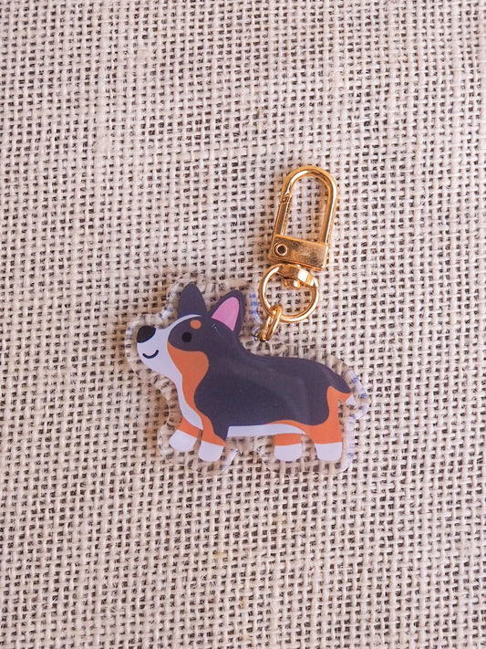 Tri Corgo Keychain