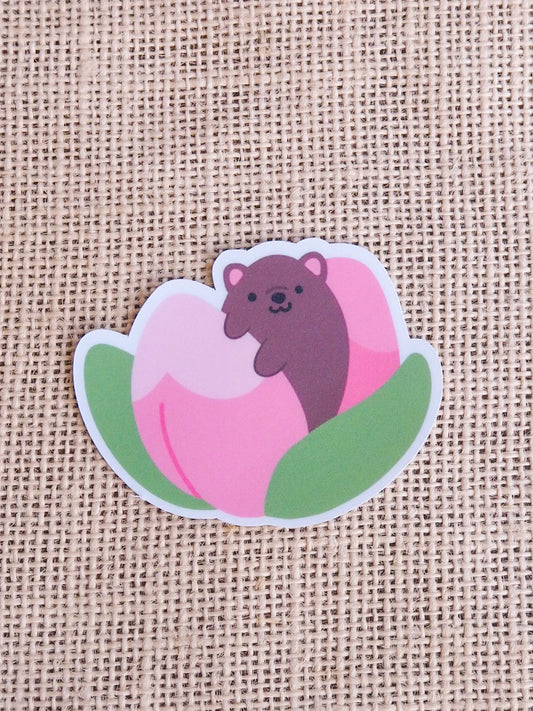 Fruit Dogs (Peach) Sticker